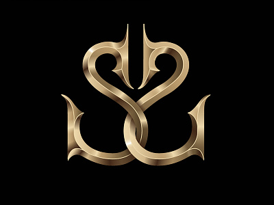 SS Monogram gold leterr monogram ss type