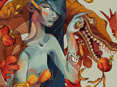 Ciénaga character design illustration