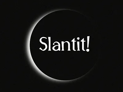 Slantit black branding design identity letter lettering light shadow type typeface typography