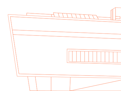 Building Illustration illustration line work orange