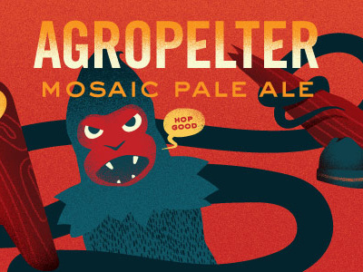 Agropelter Mosaic Illustration agropelter beer blue can folklore lore mosaic orange