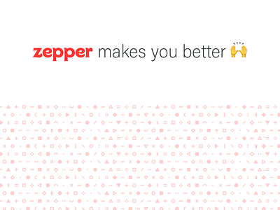 Zepper Brand Assets ai brand branding chat conversational emoji new zealand pattern red tagline type web app