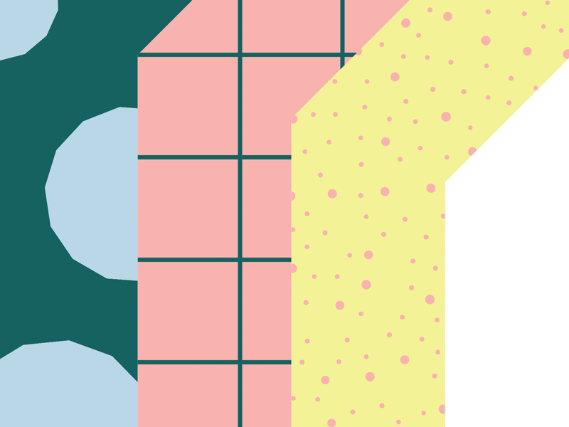 Afterhours Crop color pattern poster print shape