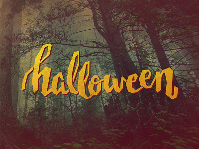 Halloween halloween hand lettering handlettering lettering textures