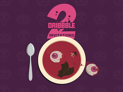 2 Dribbble invitation dribbble invit invitation invite invites