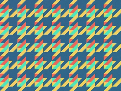 Pied De Poule V art colour houndstooth pattern sketch