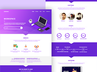Workspace arslan design full icons illustration portfolio version web workspace