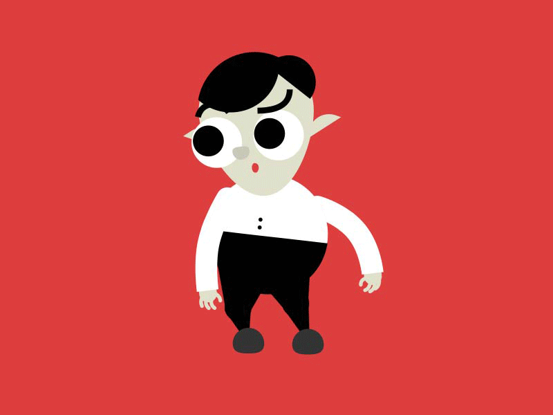 Werewolf cell animation character animation halloween mograph motion design motion graphics