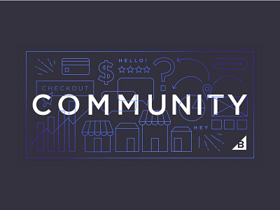 BigCommerce Community bigcommerce community hello hey lines outlines shops speech bubble