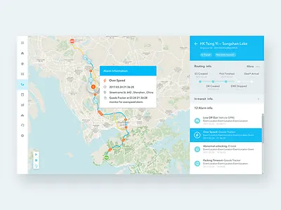 Alarm information web