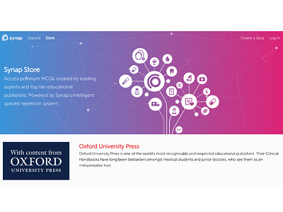 Synap Store design ui ux website