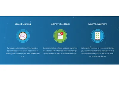 Synap Features ai design startup technology ui ux website