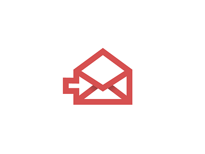 InBox Deals Logo Design box branding email logo logos mail message red