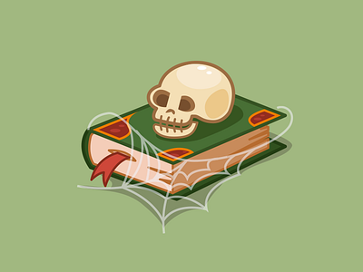 Halloween! 2d celebration design graphic halloween illustration illustrator skull spider