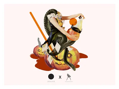 Happy Halloweeniee collage dope graphic design halloween hong kong illustration kayankwok rad retro vintage