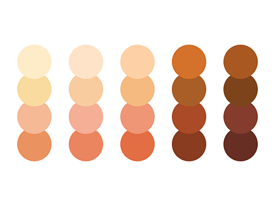 Skin tone colors affinity designer black color palette colors palette skin skin tones white