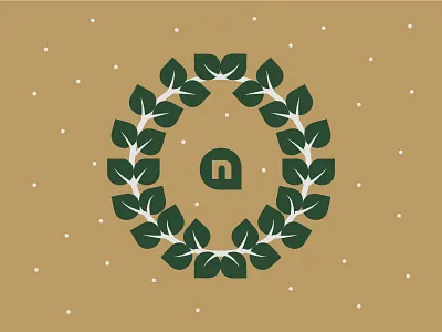 Winter Wreath church gold green newspring snow winter wreath