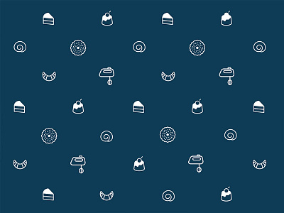 Pastries pattern cooking design food icon kitchen pastries pattern