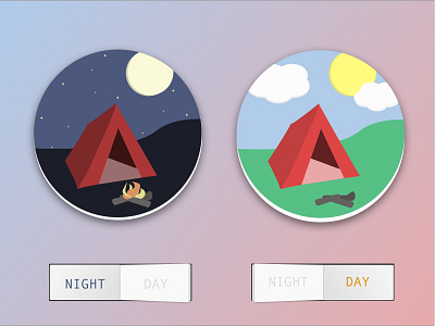 On/Off Switch - DailyUI - 015 015 daily dailyui day night switch ui