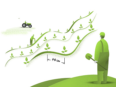 Farm 02 arab art car character farm farmers flat illustration plant vector