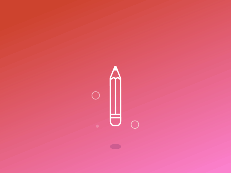 Pencil Bounce Loader animation bounce education gif illustration loader pencil school screen ui ux widget