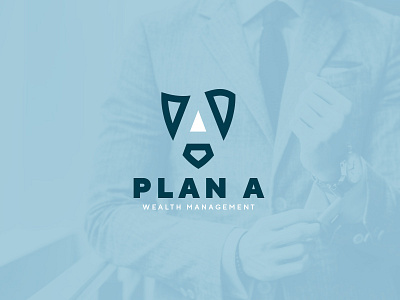 Plan A Logo a advisor brand identity branding icon logo monogram shield symbol typography wealth wordmark