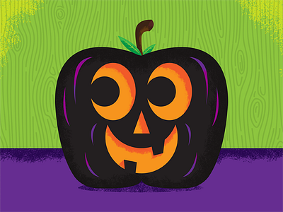 Smile... grunge halloween holiday illustration laugh pumpkin smile trick or treat vector