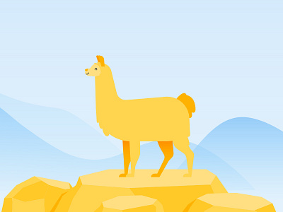 llama guy illustration llama peru