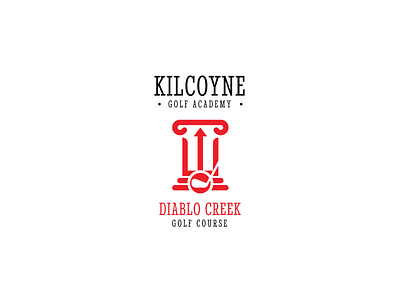 Kilcoyne Golf Academy Logo brand branding creative design diablo golf identity logo logotype minimal vector