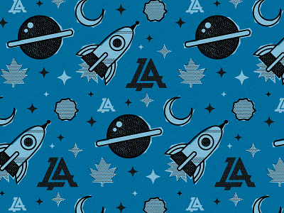 Space Pattern blue halftone illustration illustrator lockup pattern repeat retail space