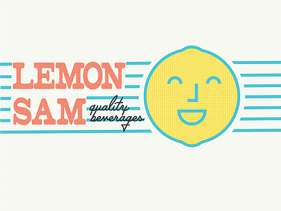 Lemon Sam branding classic illustration layout lemon logo packaging retro vintage