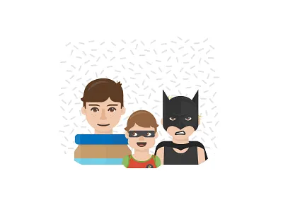 Happy Halloween! avatar batman costumes halloween kids peanut butter portrait robin