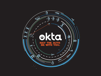 Okta Star Wars Sticker okta star wars