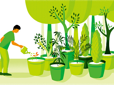 Grow green grow illustration