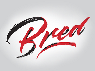 Bred bred handlettering jordan lettering logo logotype nike poster shoe sneaker typo typography