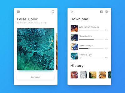 False Color app ui