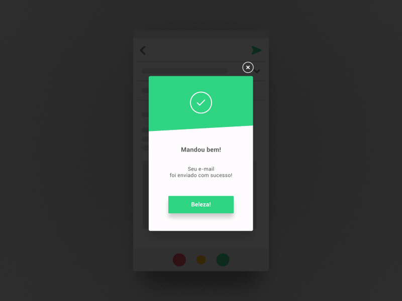 UX Motion Design for Popup Feedback, Loader and Obscuration after effects email gmail google loader material desig obscuration pedro aquino fx popup ui design ux design ux motion design