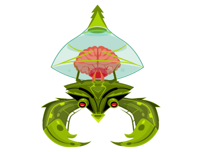 Space Ranger: Jet Pack HTML5 Green Clipper Alien adobe illustrator alien animation character design classic game gif monster sci fi vector art