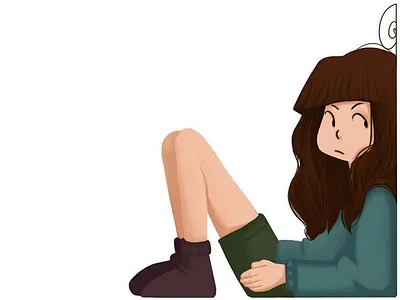 Cornered. art character design design drawing girl illustration illustrator photoshop