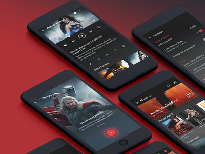 Vidos Streaming app dark app live movie player setting stream ui video youtube