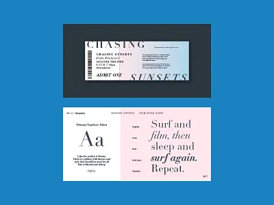 Type Specimens film project ocean rain surf type typography waves