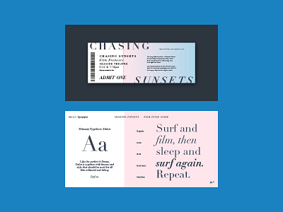 Type Specimens film project ocean rain surf type typography waves