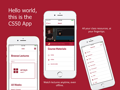 Harvard CS50 Course Companion android education iphone react native