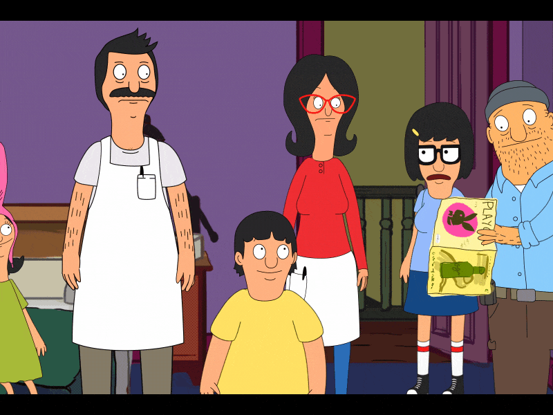 Bobs Burgers AfterEffects Animation 9 2d 2d animation aftereffects art bobs burgers character animation character rigging duik joysticksnsliders rigging rubberhose vector