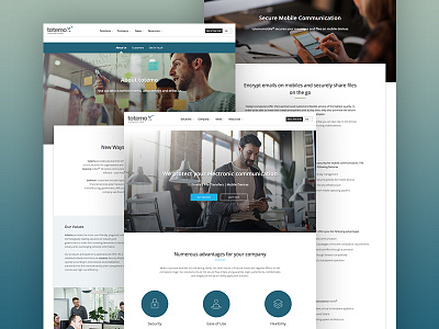 totemo clean design flat webdesign website