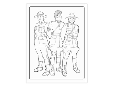 Diversity in the RCMP canada design illustration line rcmp