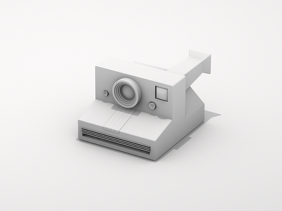 Camera Model 3d c4d camera model polaroid render