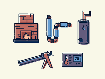 Winter is coming... caulk fireplace gun heater home pipes thermostat water winter winterizing