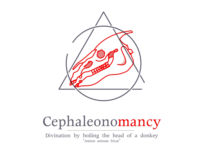 Cephaleonomancy - Animated Iconography animated animation clean graphic icon iconography illustration motion