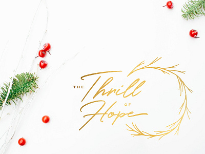 The Thrill of Hope christmas church crown series sermon wreath